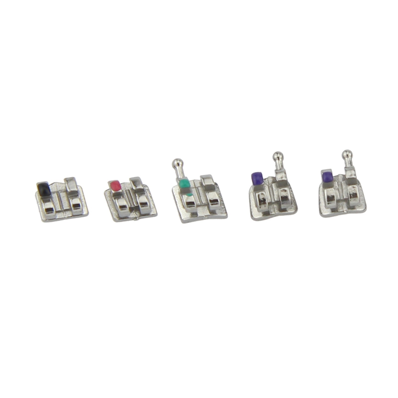Dental Orthodontic Metal Brackets Braces Mini MBT Roth 022 345 Hooks 5-5 MIM