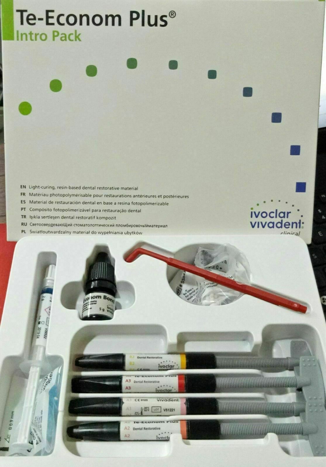 IVOCLAR VIVADENT Te-Econom Plus Composite Resin Dental Kit Light Cure System