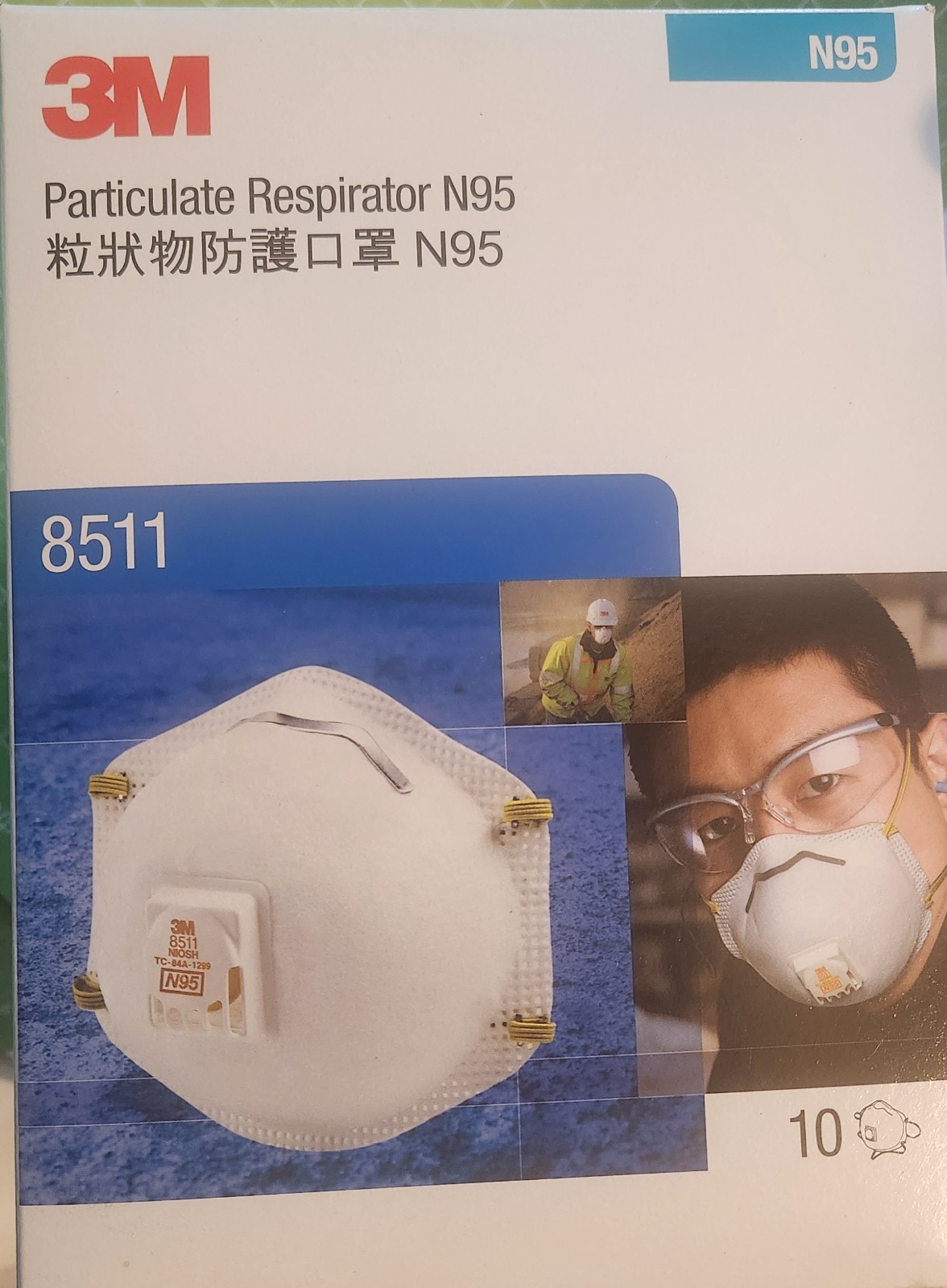 New 3M N95 Particulate Respirator Face Mask, Case of 80 – 8511