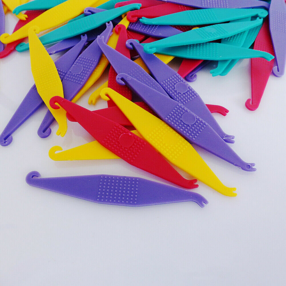 100Pcs Dental Orthodontic Placers 6cm Elastic Rubber Band Mix Color For Braces