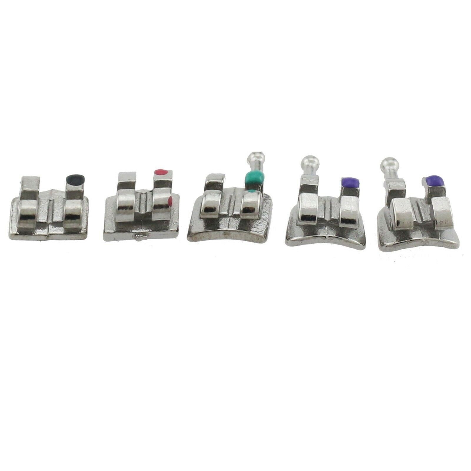 Dental Orthodontic Brackets Braces Metal Mini Roth MBT Slot 022 018 Hooks 345