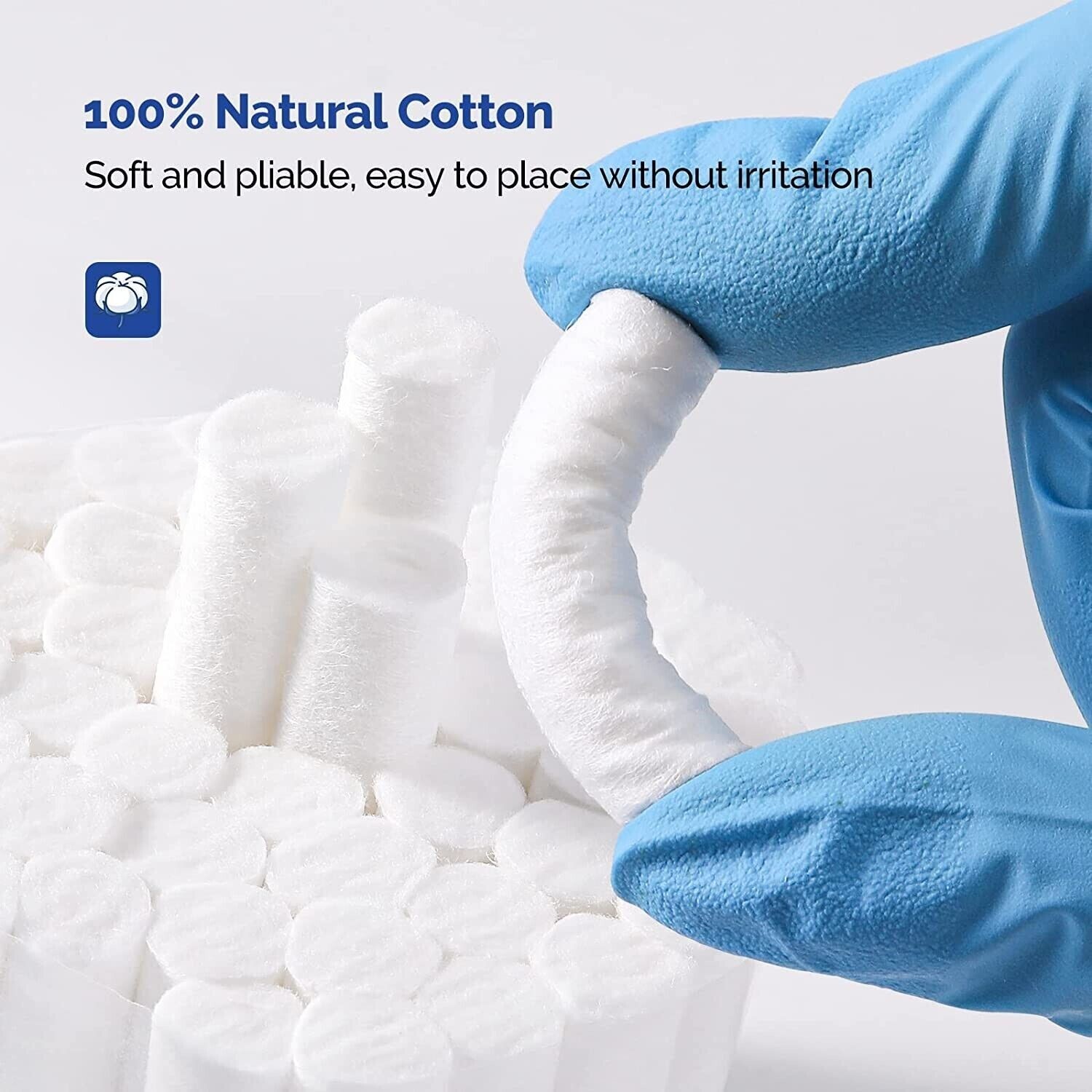 2000PCS Dental Cotton Rolls 1.5″x3/8″ Nosebleed Plug Non-Sterile High Absorbet
