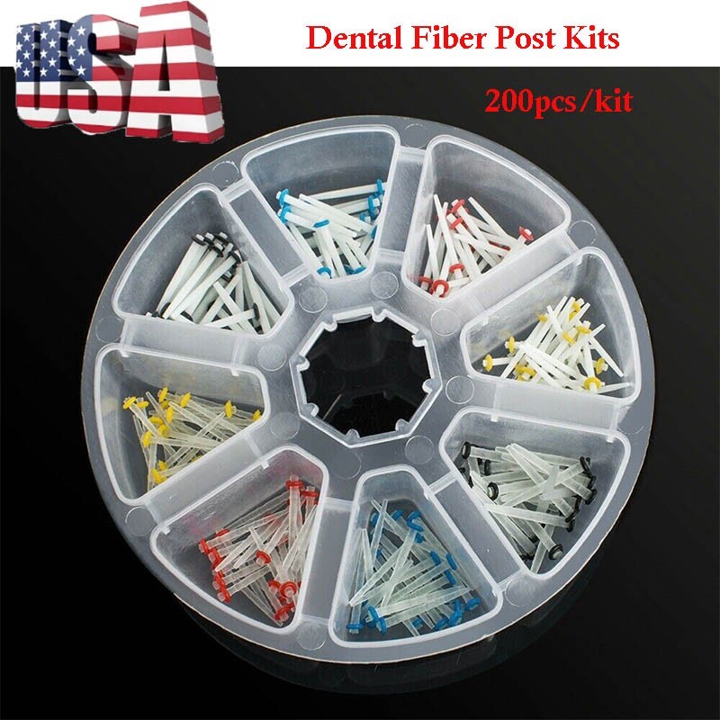 USA Dental Fiber Post Glass Quartz Teeth Restorative 1.0/1.2/1.4/1.6/1.8mm