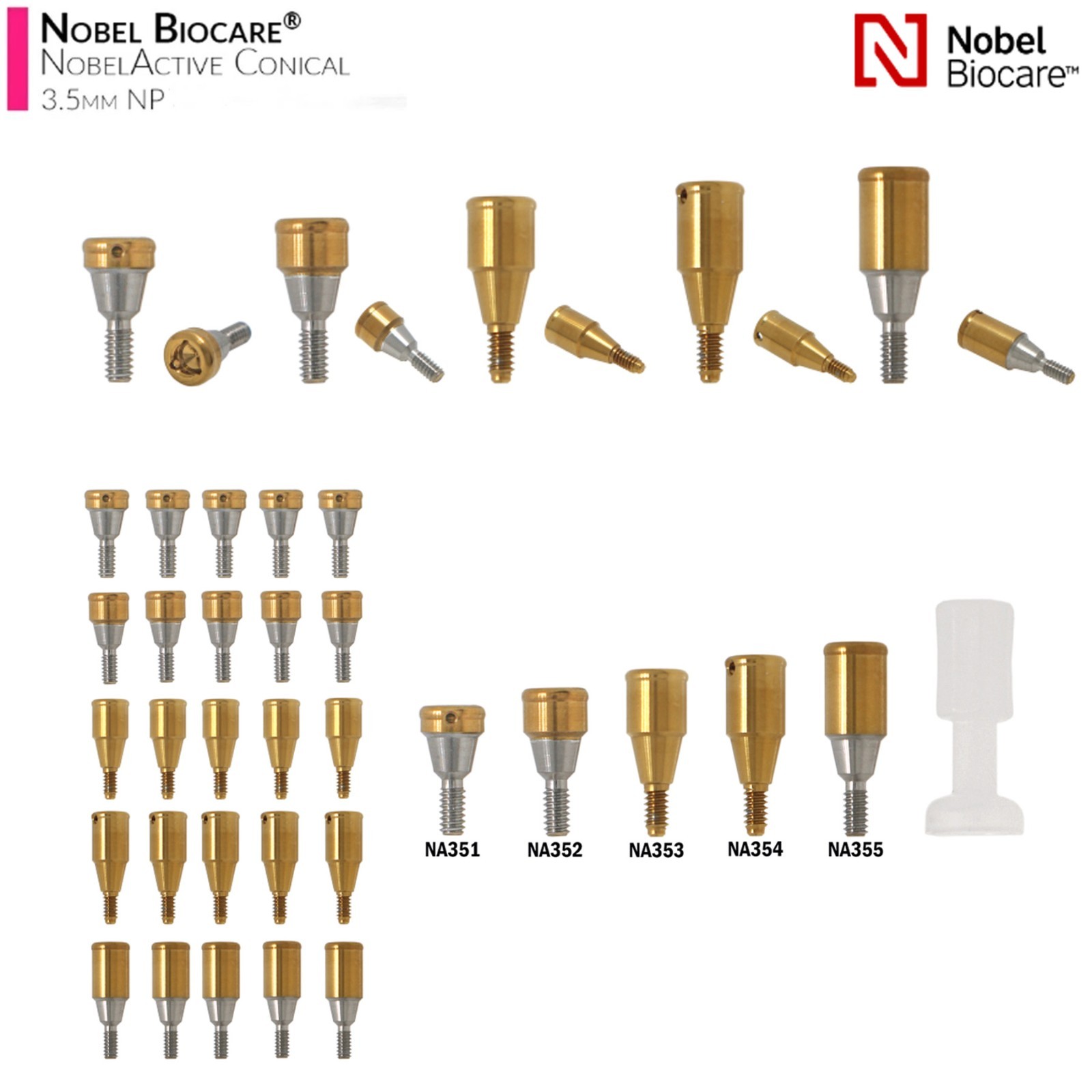 Dental Locator Abutment NP RP Compatible with Nobel NBL Active Implant AH 1–5mm