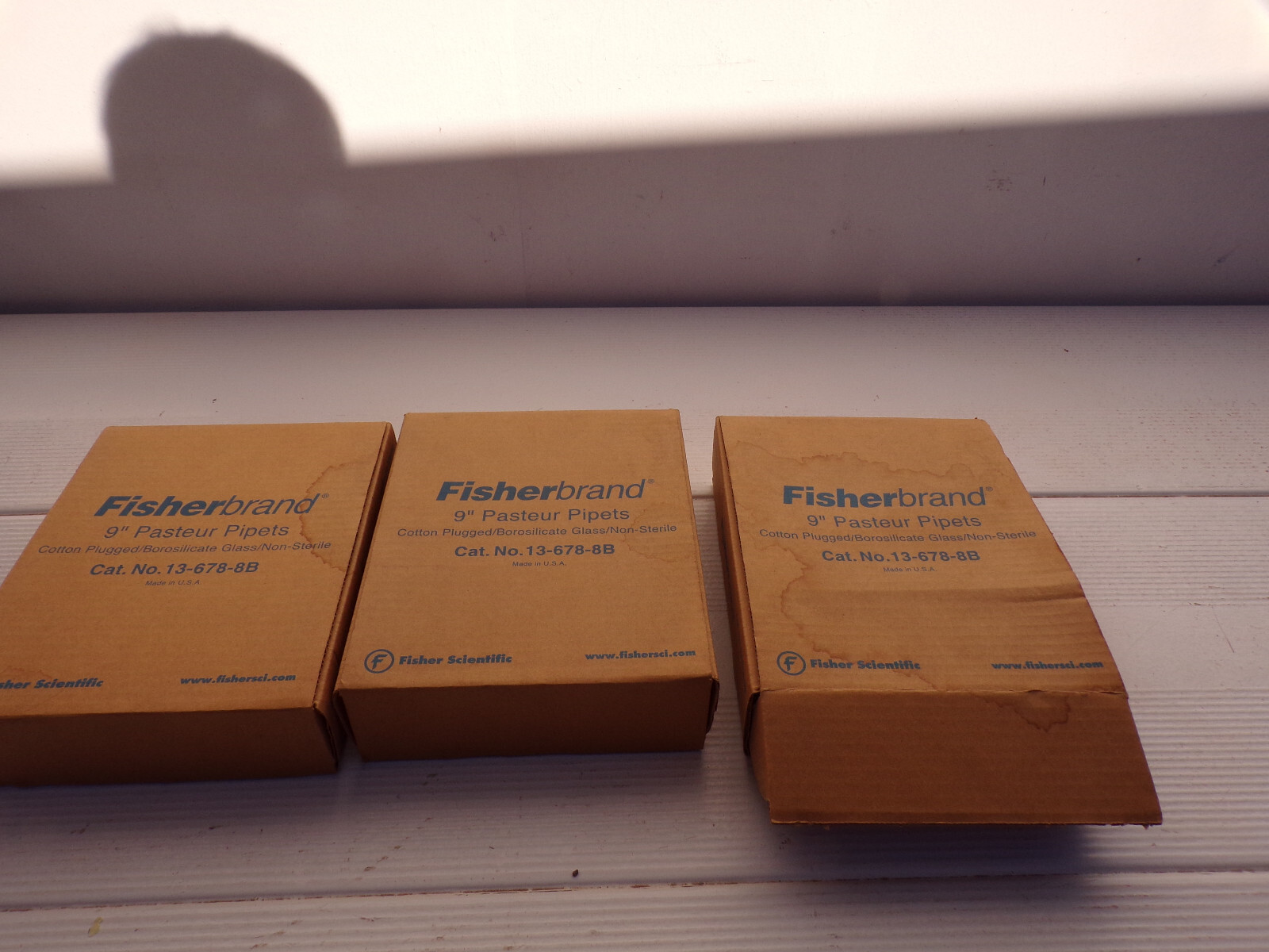 Lot Fisherbrand 9”Pasteur Pipets cotton plugged Borosilicate glass None-Sterile