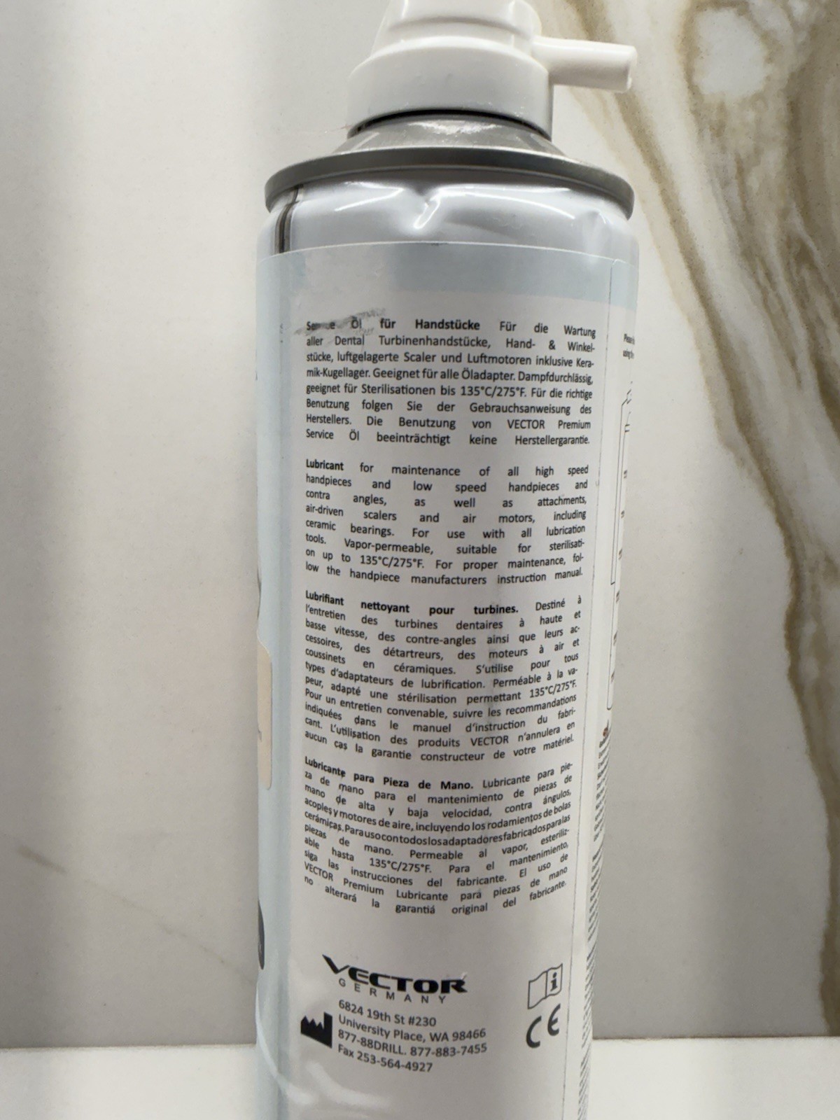 UNIVERSAL OIL SPRAY 500 ML.FOR ANY BRAND OF HANDPIECE