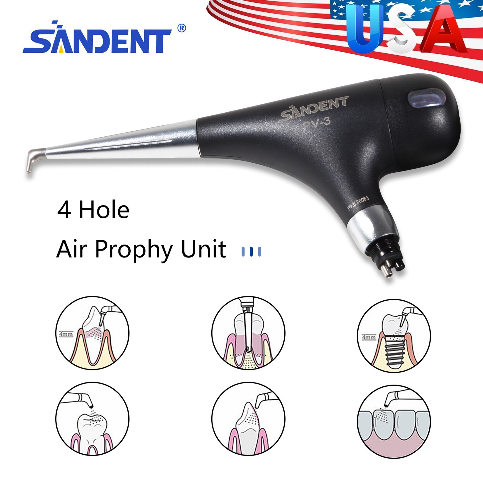 Dental Electric Micro Motor Polishing Handpiece Fit Marathon 35K RPM Handle Lab