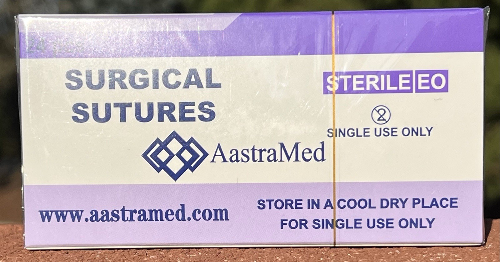 0/0 PGA Suture, 72ct (3 Boxes) Polyglycolic Acid, Veterinary Dental, R-cut 36mm