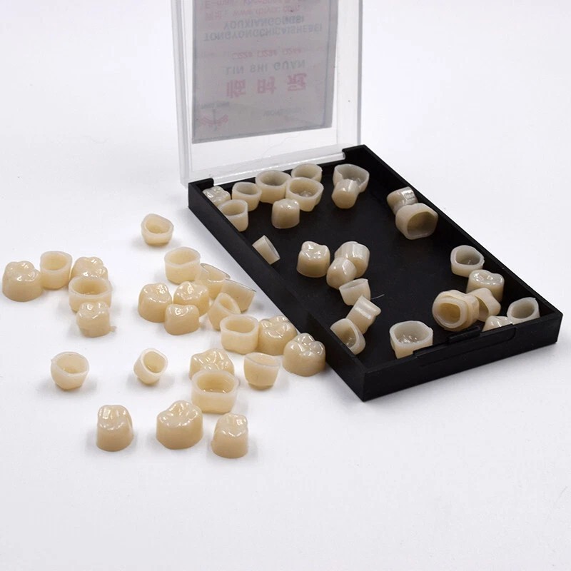 50 Pcs/Box Dental Whitening Front Temporary Crown Material Polycarbonate Tooth