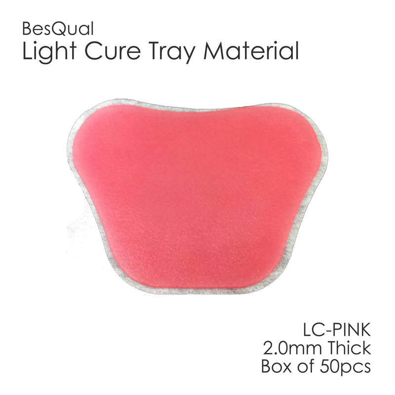 Dental Lab 50-pieces box Pink Light Cure Custom Tray Material BQ-Tray new