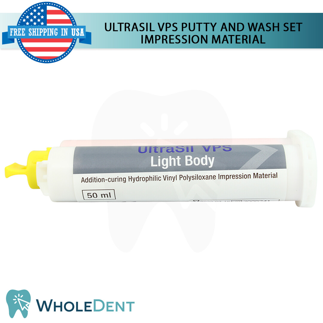 UltraSil VPS Putty Set Dental Impression Material Hydrophilic 100g Wash 50ml