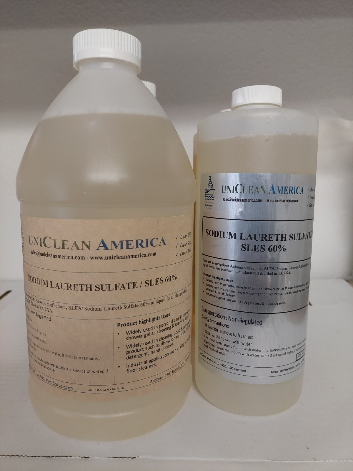 Sodium Laureth Sulfate 60% – SLES liquid