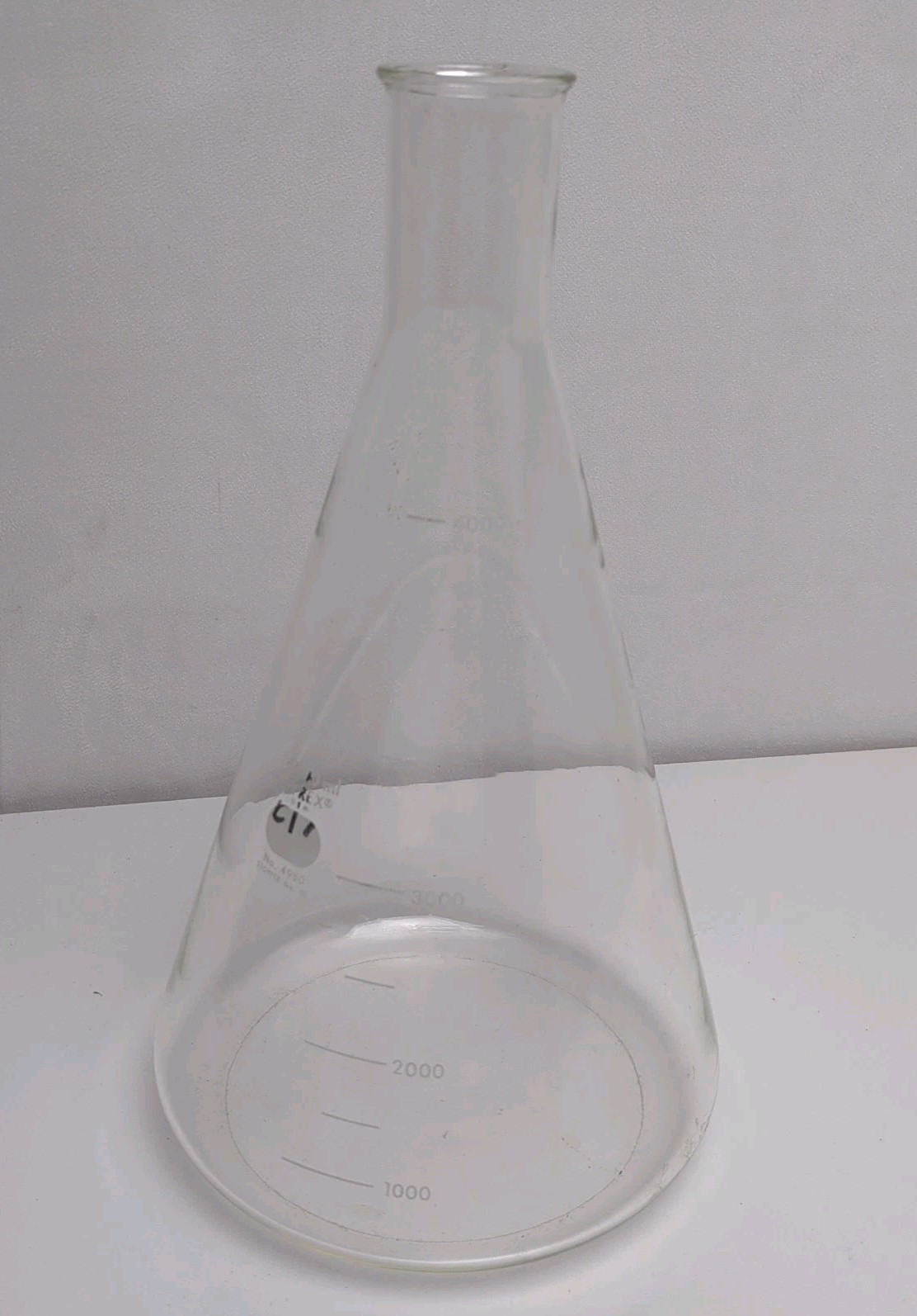 Corning Pyrex 4980-4L 4000ml Erlenmeyer Flask Heavy