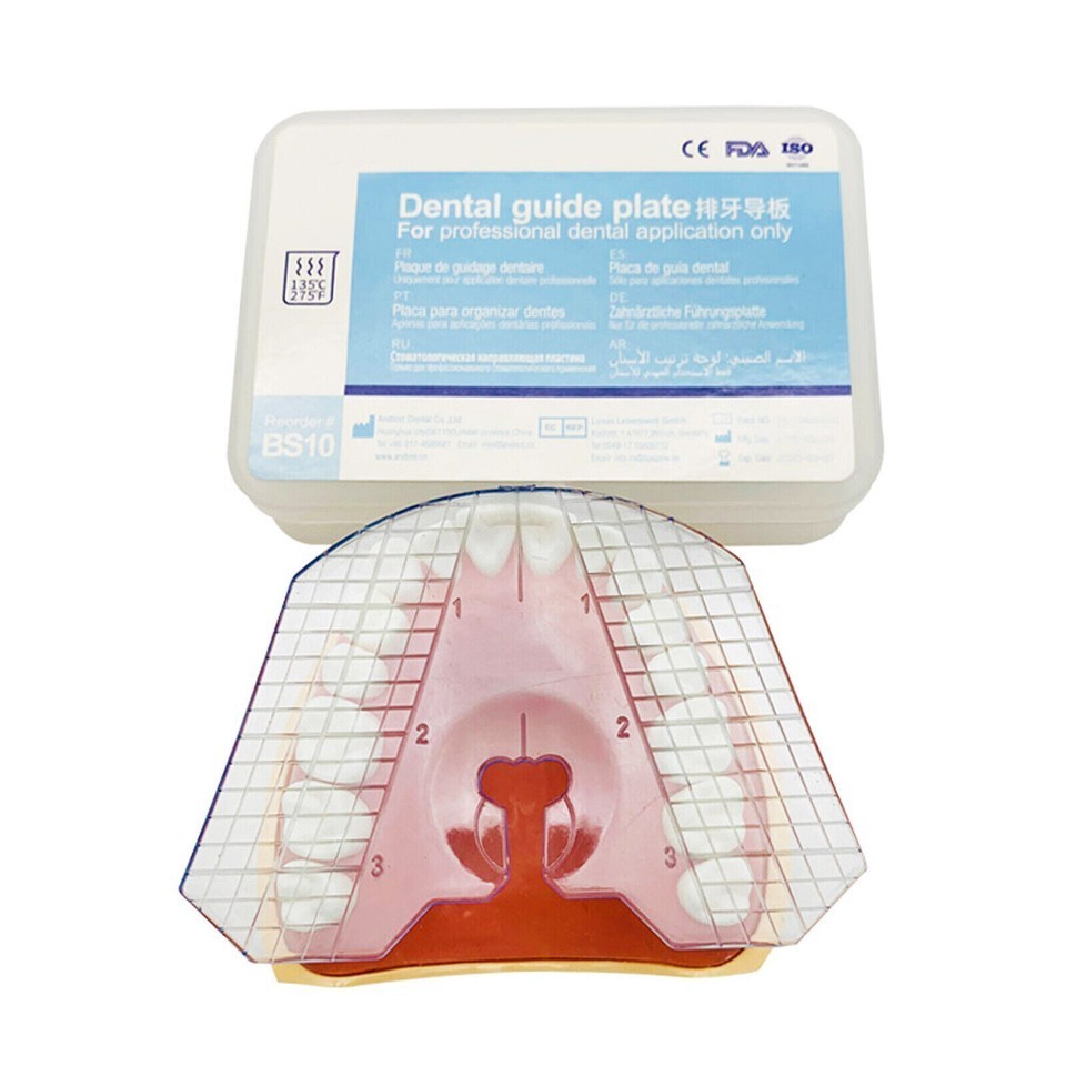 Dental Guide Template Plate Complete Denture False Teeth Arrangement 135℃