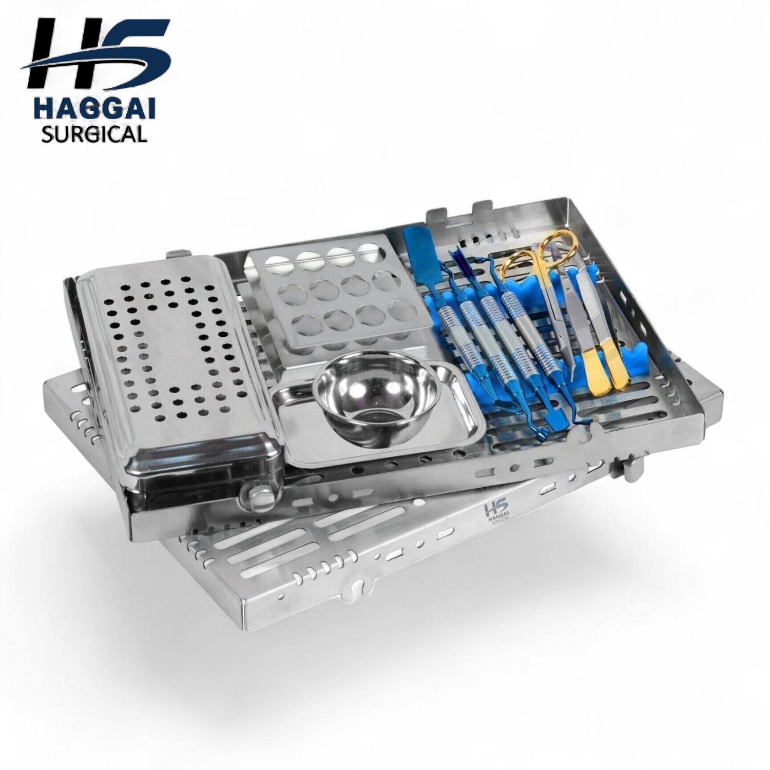 PRF Dental Instruments Kit –Platelet Rich Fibrin Box with Cassette Tray, Forceps