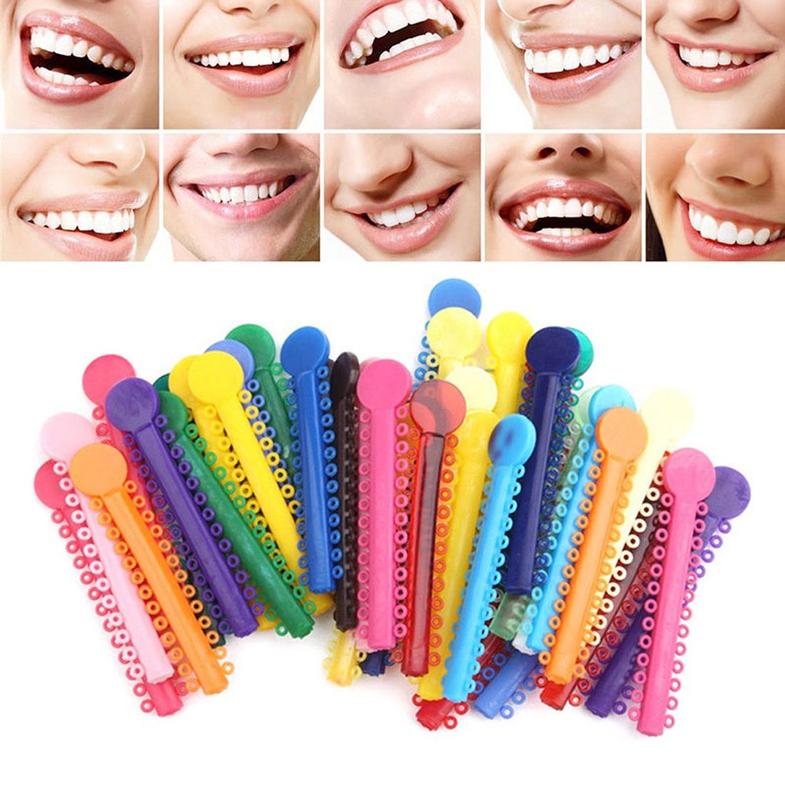 Orthodontic Ligature Ties Multi-Color Orthodontic Elastomeric O-Rings Braces …