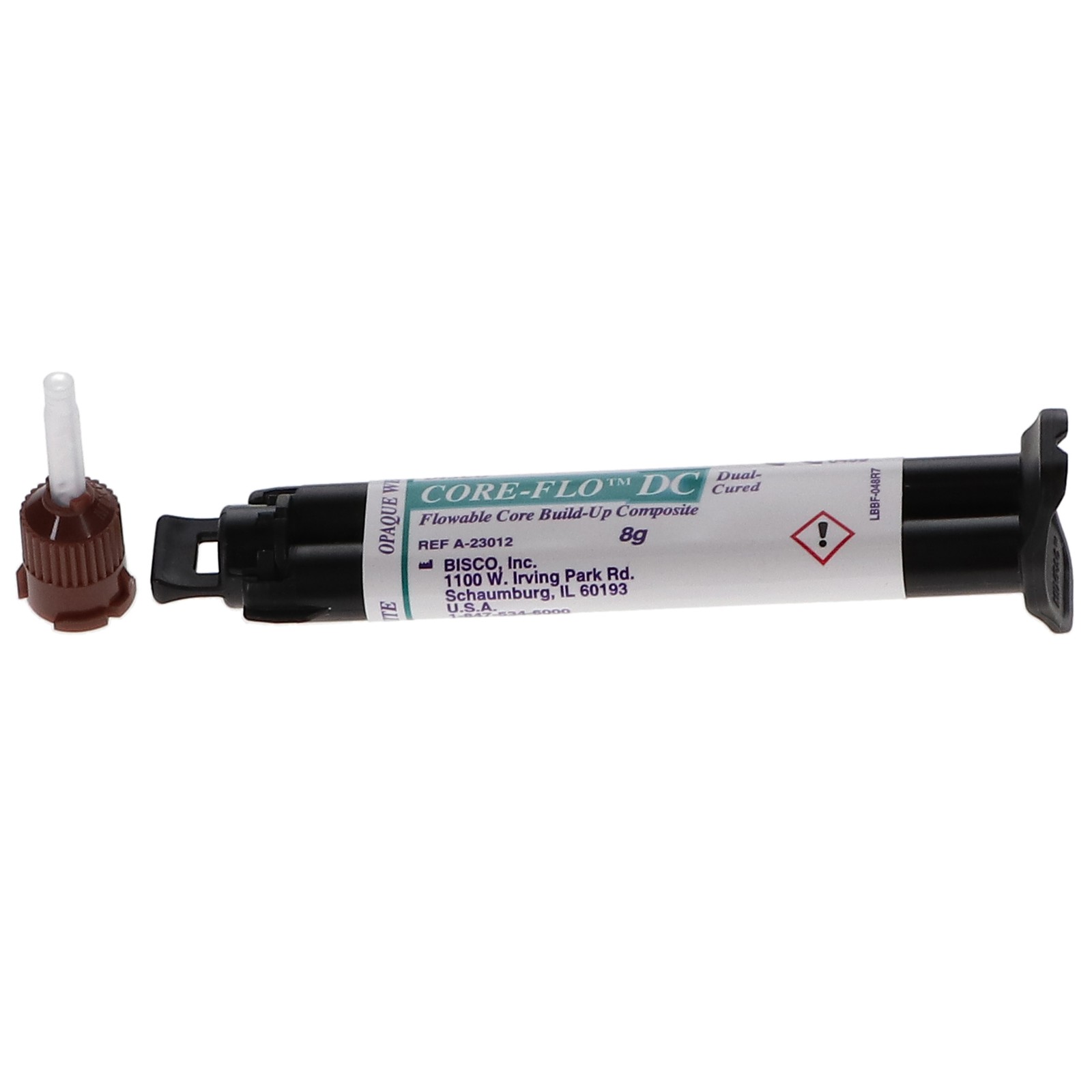 Bisco A-23012P Core-Flo DC Dual Cure Flowable Core Buildup Syringe Opaque White