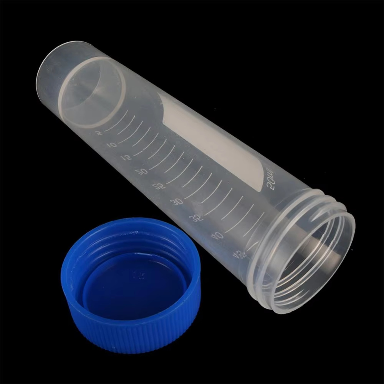 50ml Centrifuge Tubes Screw Cap Flat Round Pointed Bottom Plastic Lab Test Tube