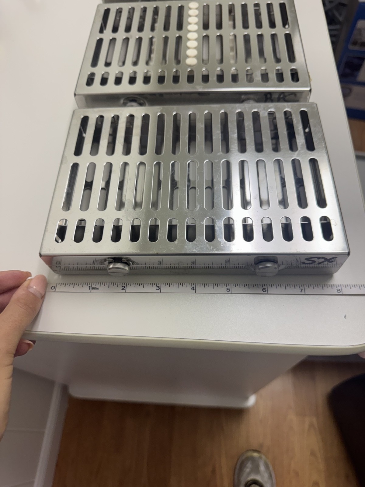 Lot of 3 Hu-Friedy IMS Cassette Instrument Sterilization Trays Dental