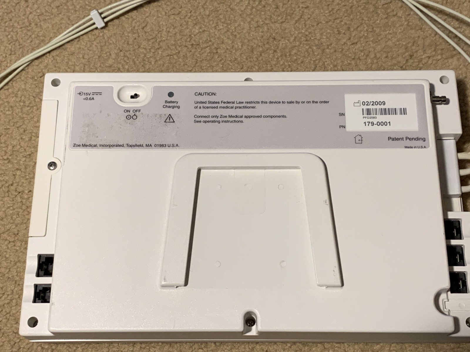 Zoe Medical Nightingale PPM2 Monitor 179-0001 / NOT TESTED