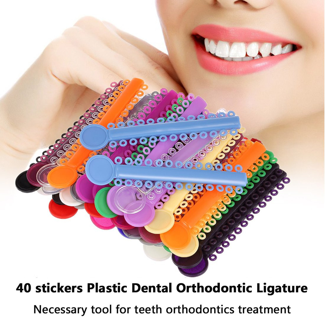Orthodontic Ligature Ties Multi-Color Orthodontic Elastomeric O-Rings Braces …
