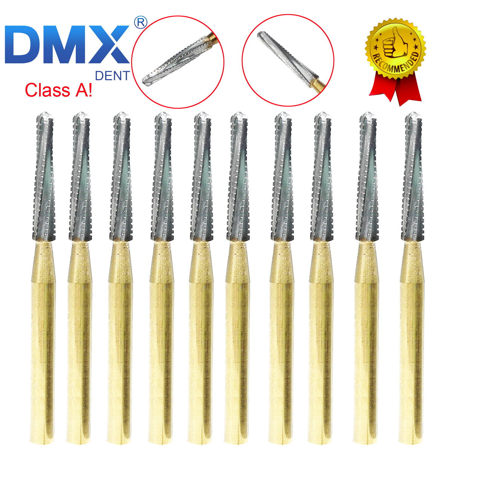 DMXDENT Dental Carbide Trimming & Finishing Burs FG7404/7406/7408/7901/7902/7903