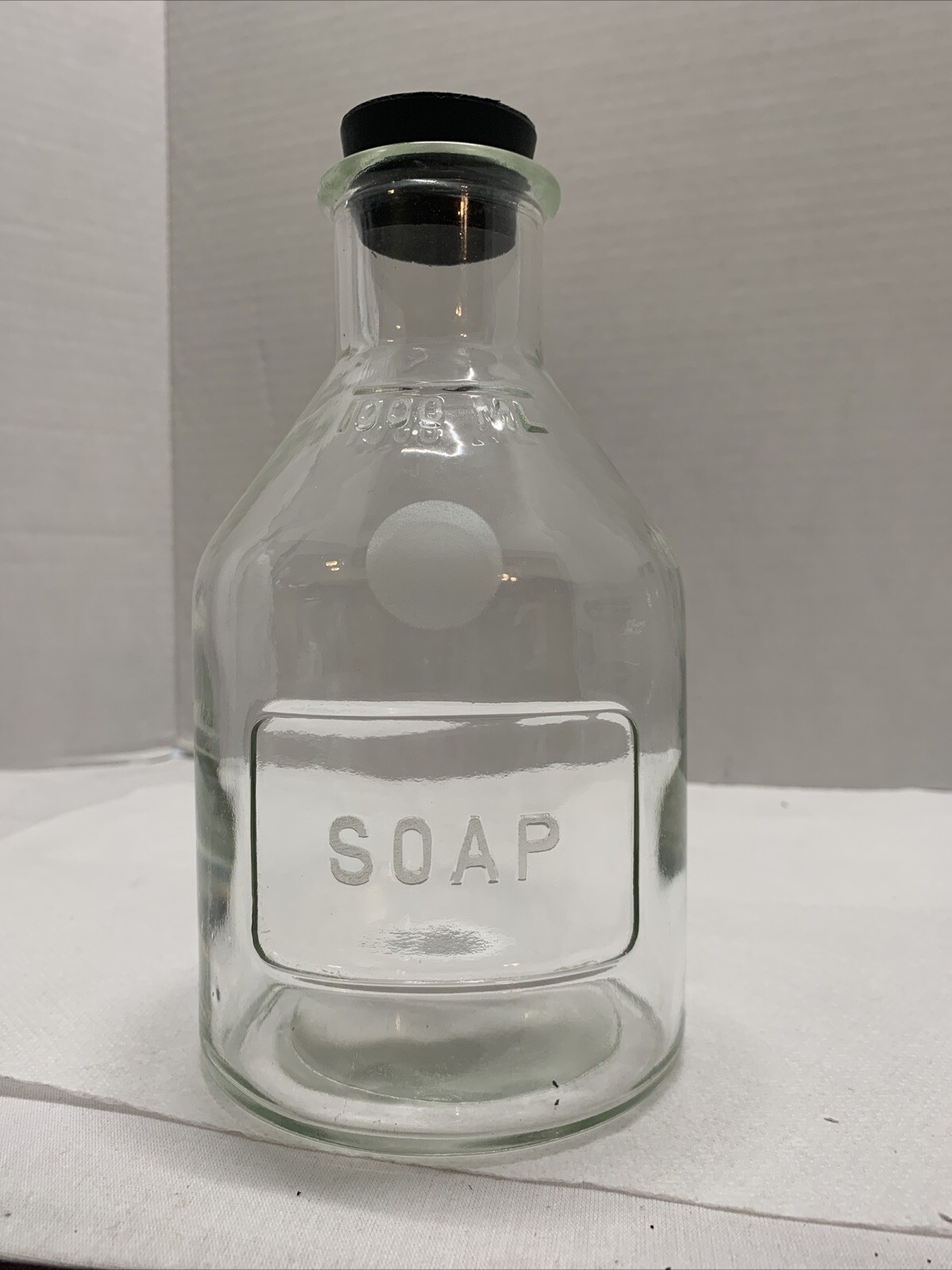 1000ml (33.8oz) Glass Soap Bottle with Stopper Homemade Soap Bottle