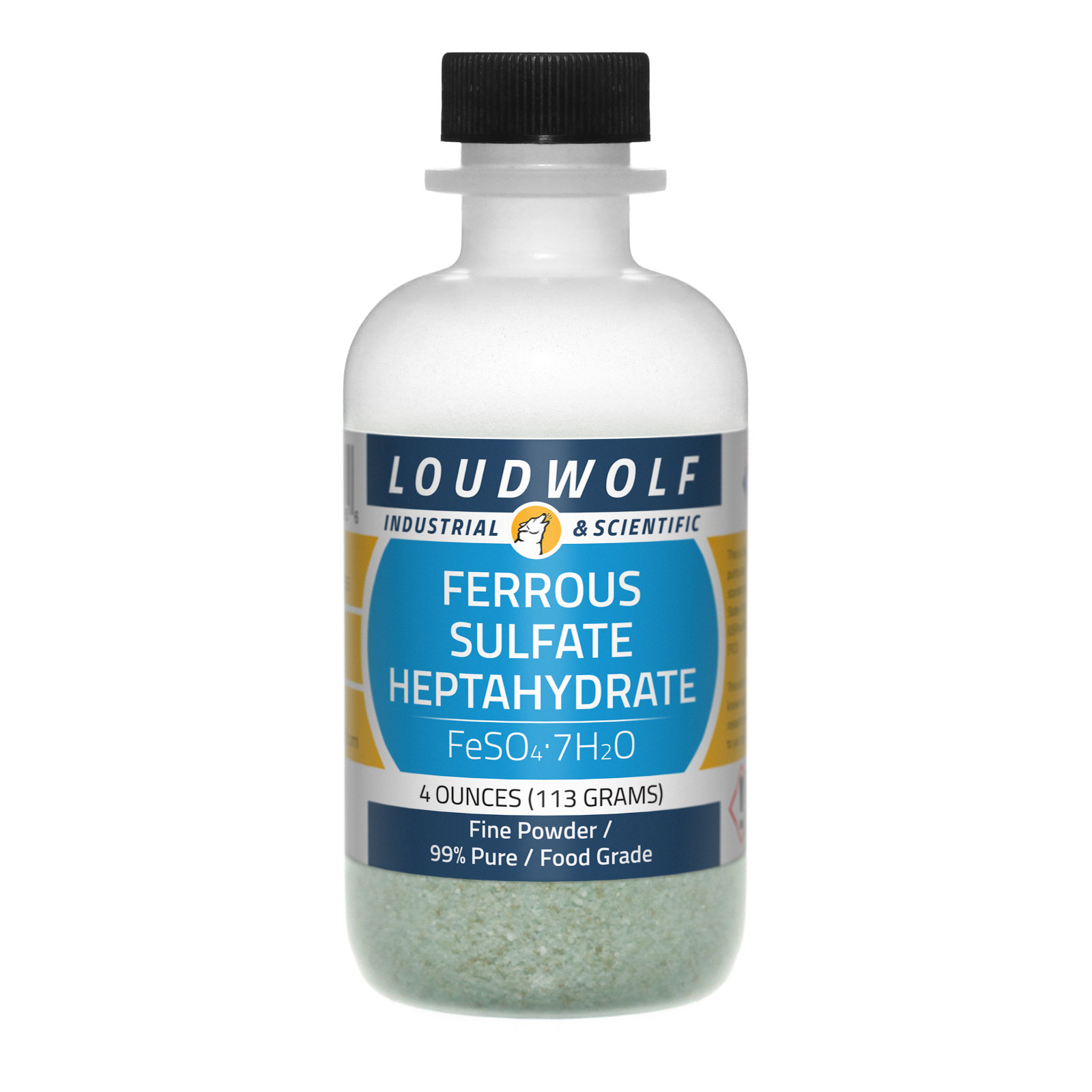 Ferrous Sulfate, 4oz, Pure Food Grade, 99% Pure, Sturdy Bottle SHIPS SAME DAY