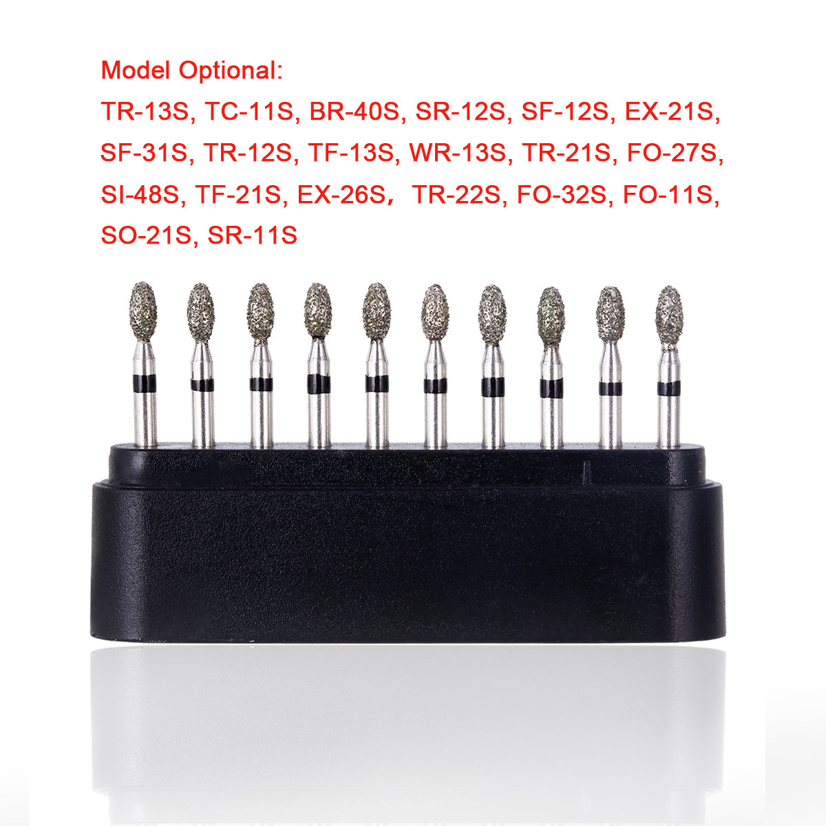 10 Pcs AZDENT Dental Diamond Burs FG Burs Super Coarse for High Speed Handpiece