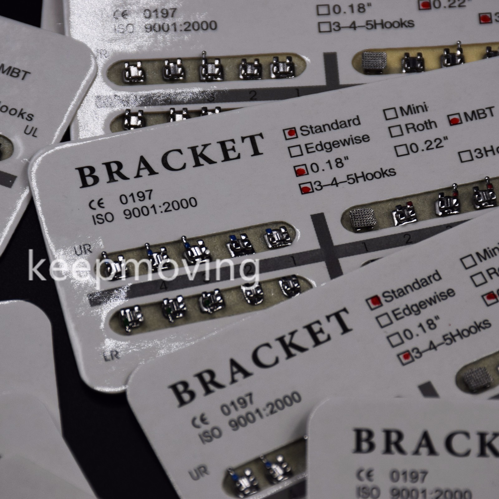 018/022 Dental Orthodontic Bracket Braces Mini Standard Roth MBT Edgewise 3/345H