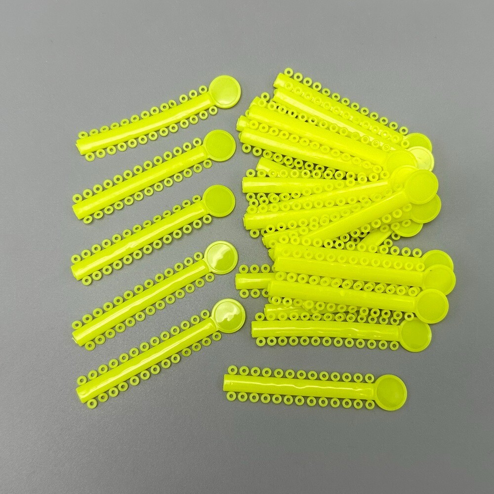 1Pack Dental Orthodontic Elastic Ligature Ties Rubber Bands Single/Double Colors