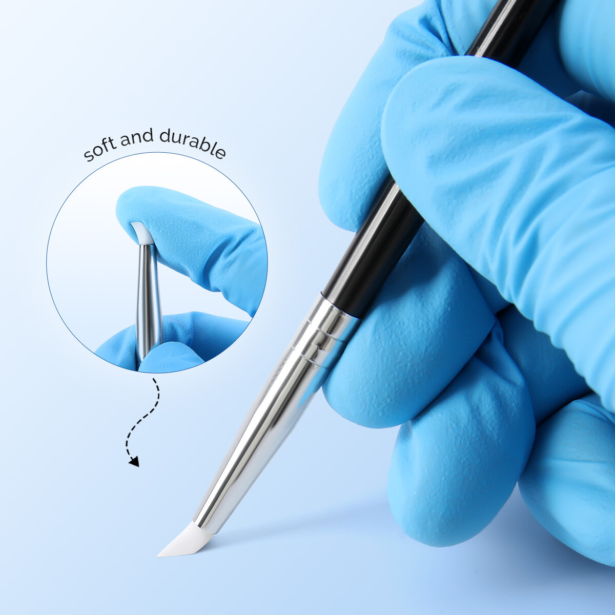 5pcs/Set Dental Composite Resin Porcelain Brush Pens Shaping Silicone Tooth Tool