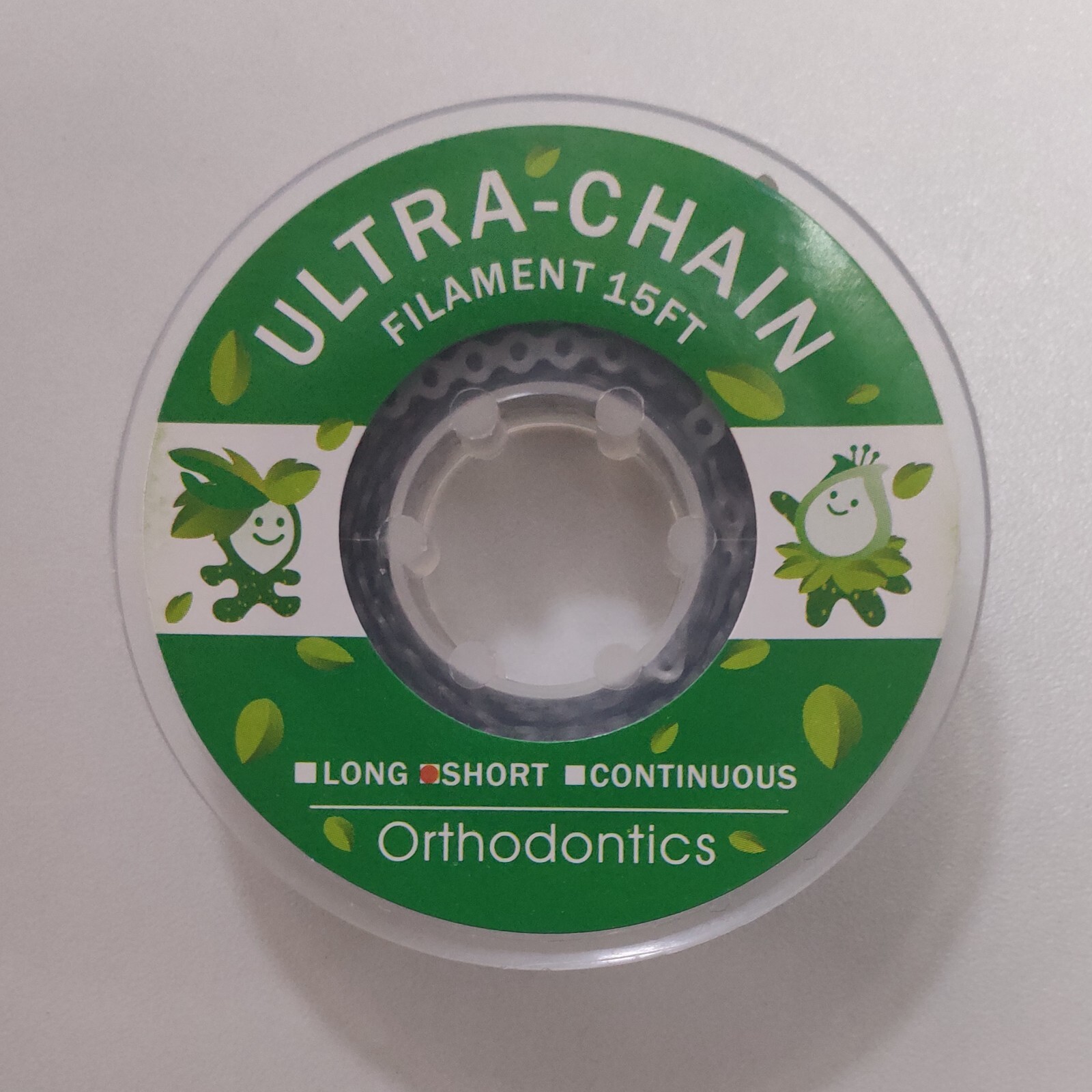Dental Orthodontic Elastolink Power Chain Long Short Continuous Gray