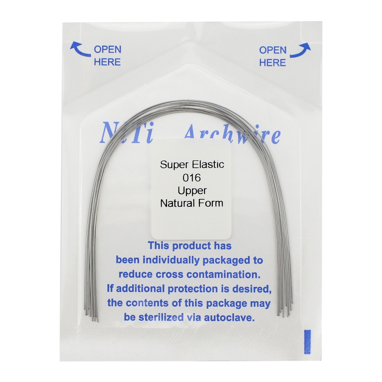 100PCS Dental Orthodontic Niti Arch Wire Rectangular Round Natural Upper Lower