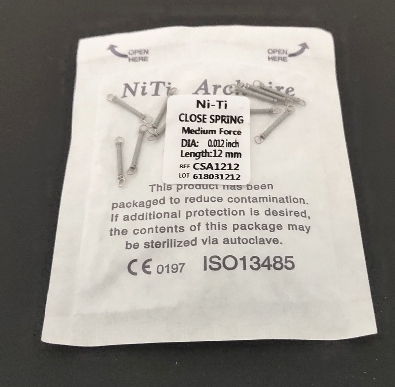 10PCS/Pack Dental Orthodontic Closed Coil Spring 0.012*12mm SALE
