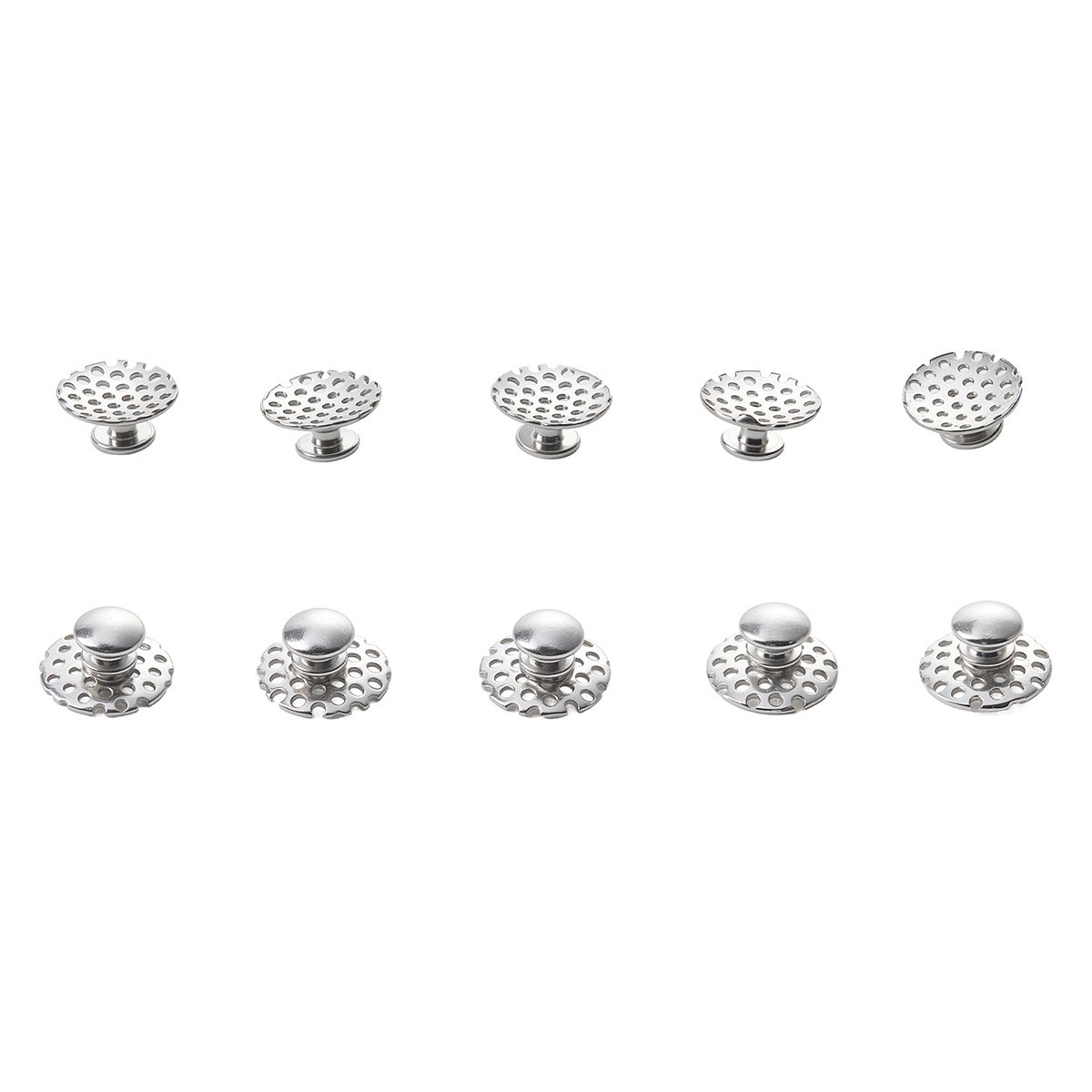 50PCS Dental Orthodontic Perforated Bondable Lingual Buttons With Hole Adhesive