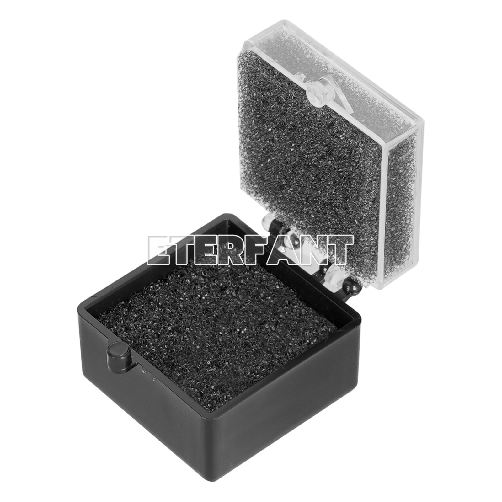 Dental Lab Crown/Veneer/Bridge Boxes 1×1 Clear Top with Sponge Fillers