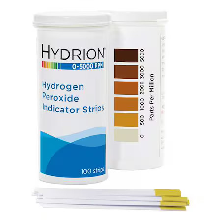 Hydrion Hp-5000 Test Strips, 2 1/2 In L, 1/4 In W, Pk6