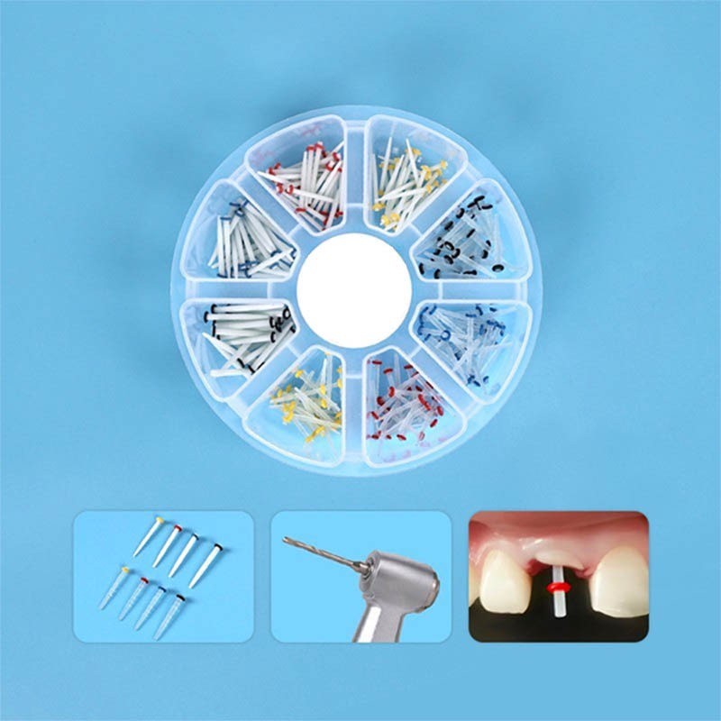 Dental Fiber Post Glass Quartz Teeth Restorative Root Canal Pins 1/1.2/1.4/1.6mm