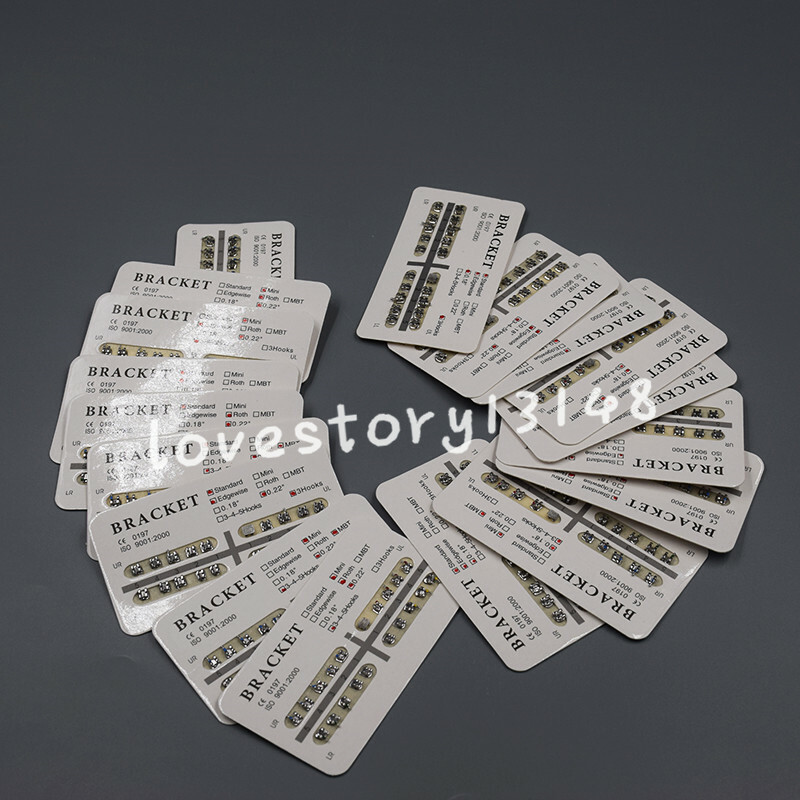 10/20/50 Packs Mini/Standard 018/022 Slot Dental Orthodontic Separable Brackets