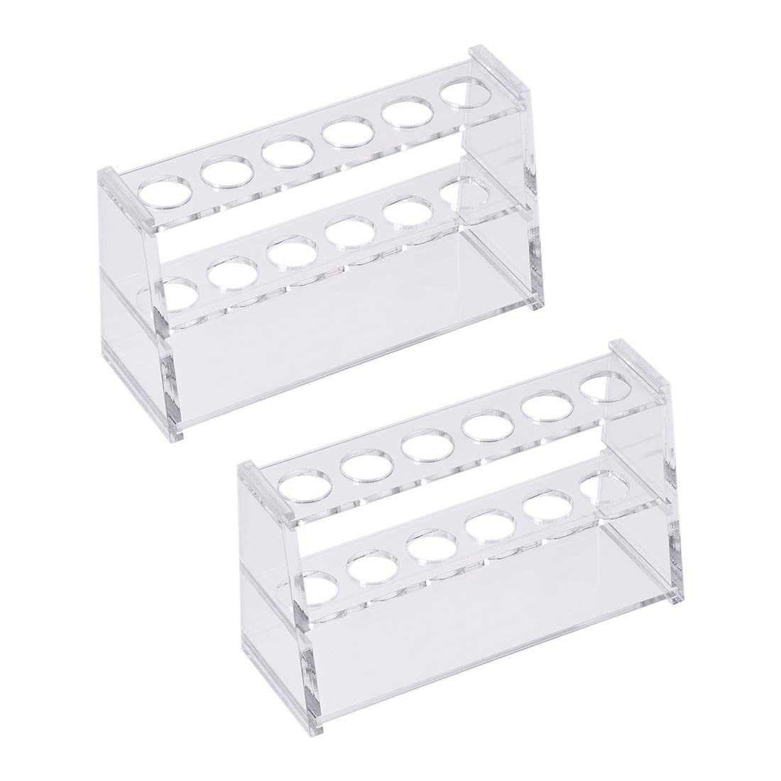 uxcell Acrylic Test Tube Holder Rack 6 Wells for 10ml Centrifuge Tubes Clear …