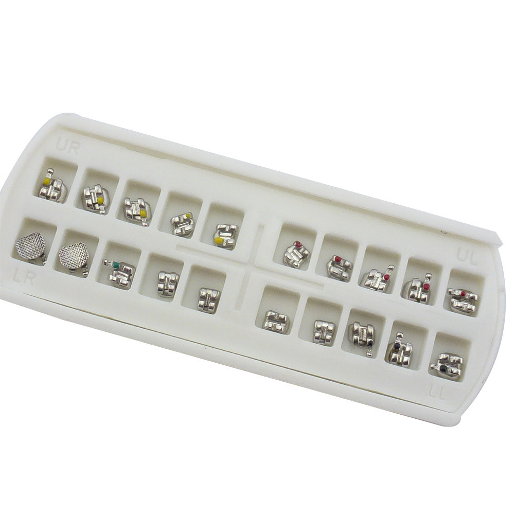 5Pks Dental Orthodontic Braces Metal MINI Brackets MBT/ROTH 022 3/345 Hooks