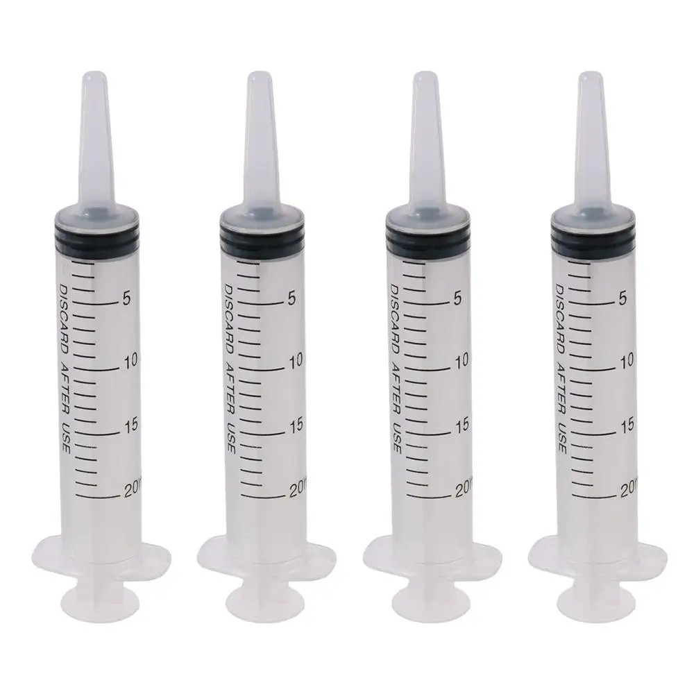 4 Pack 20Ml 60Ml Large Capacity Syringe Syringes Pump Plastic Syringe Measuring