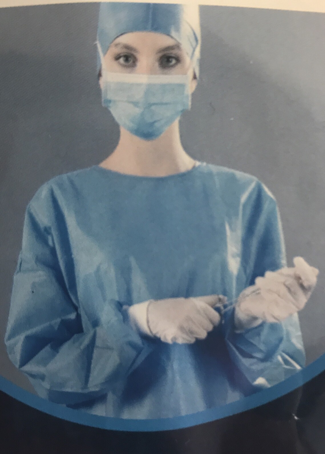 HINDERNIS ASTM LEVEL 3 MEDICAL GOWN, STERILE PACKING XL BOX OF 50!!