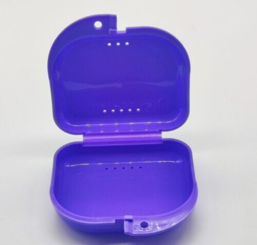 Dental Orthodontic Retainer Denture Storage Box Case Mouthguard Container Colors