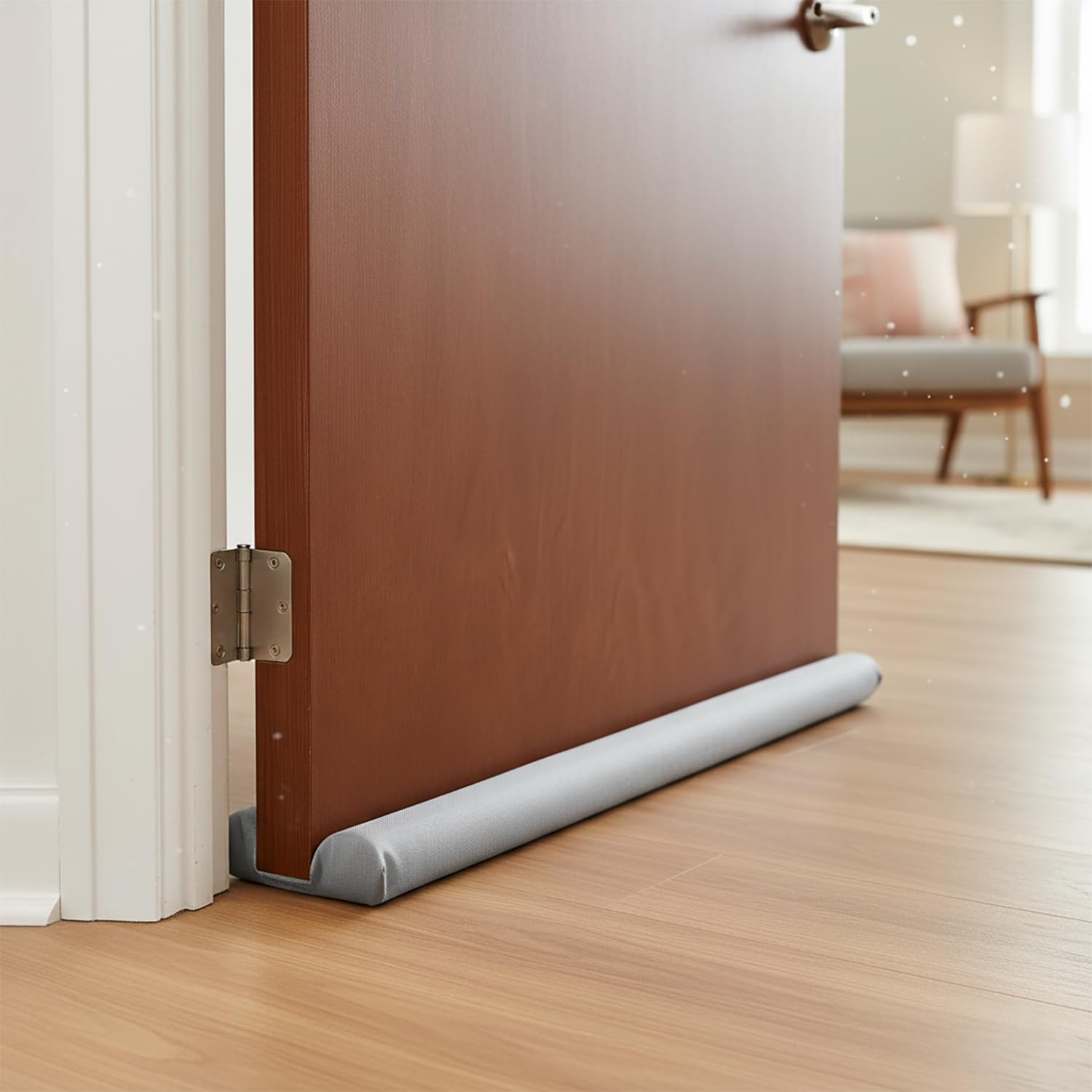 Door Draft Stopper Bottom Seal Strip White