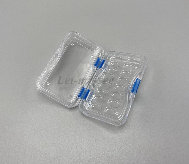 Denture False Inlay Teeth Membrane Case Fragile Hinged Display Jewelry Boxes