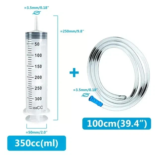 100~500ml Syringes Reusable Nutrient Sterile Large Hydroponics Feeding Syringe