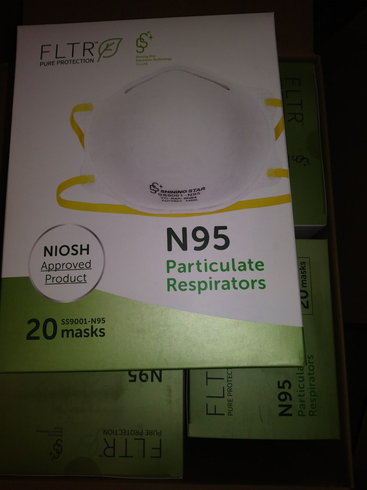 FLTR Genuine NIOSH N95 Round Respirator, 100 Masks SS9001-N95