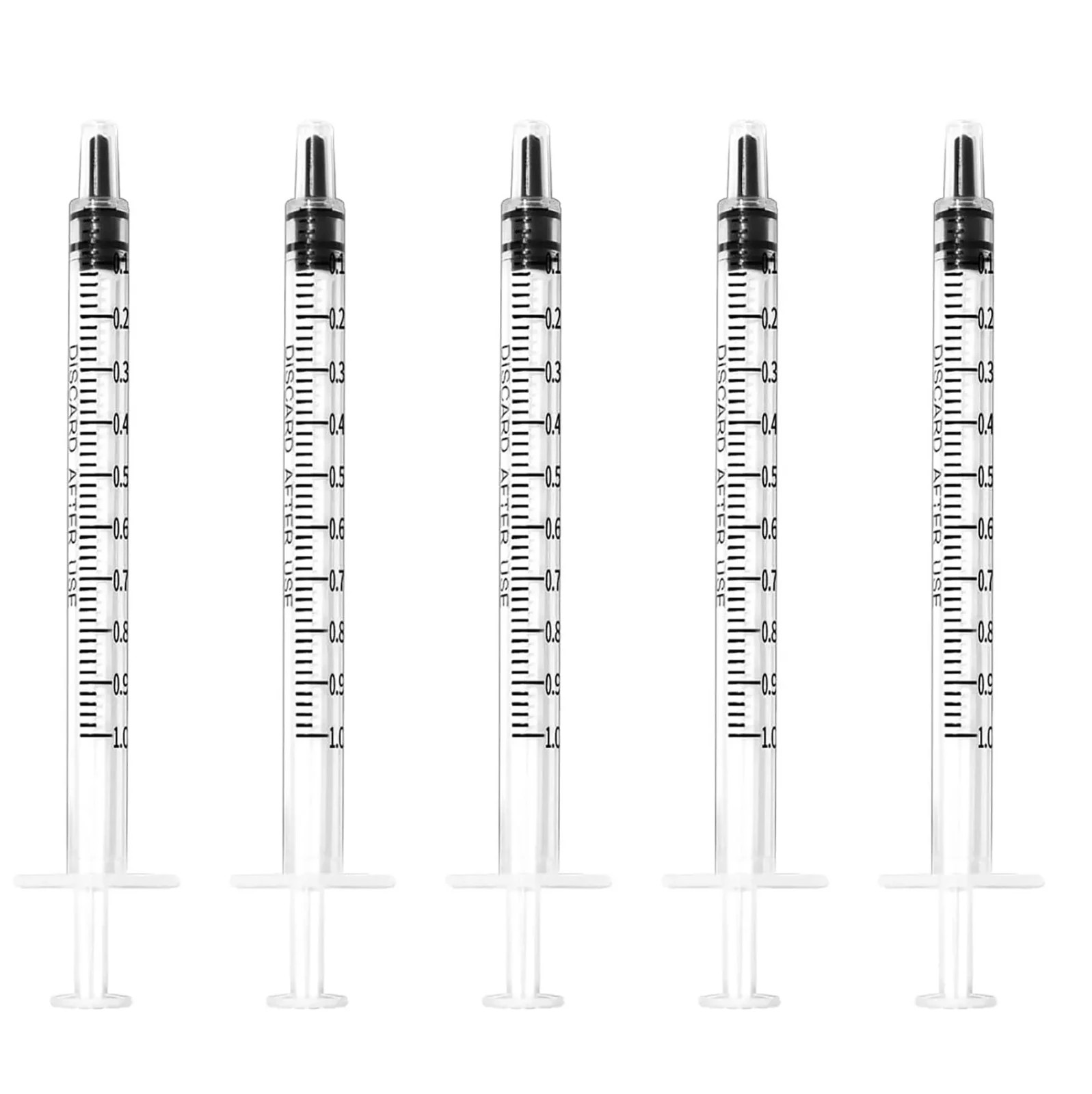 100PCS 1ml Sterile Luer Slip Syringes No Needle Disposable Individually Wrapped